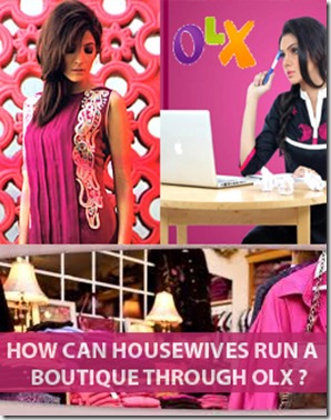 How can housewives run a boutique through OLX