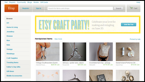 Sell things on etsy