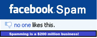 Facebook Spam Pages business