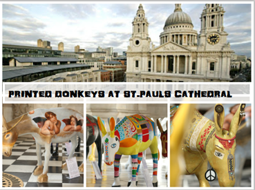 Painted Donkeys At St. Paul's Cathedral London
