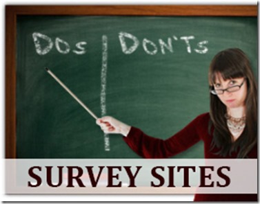 Survey Sites - The DOs and DON'Ts