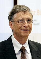 Bill Gates got rich after working hard