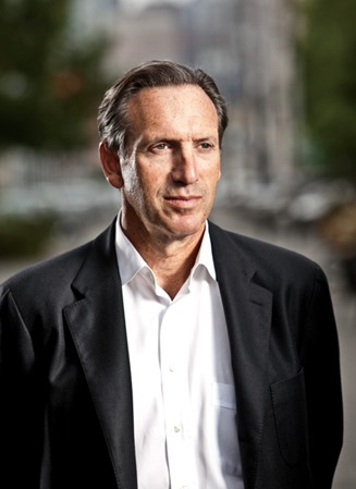 Portrait of Howard Schultz, CEO of Starbucks Coffee.Photograhed